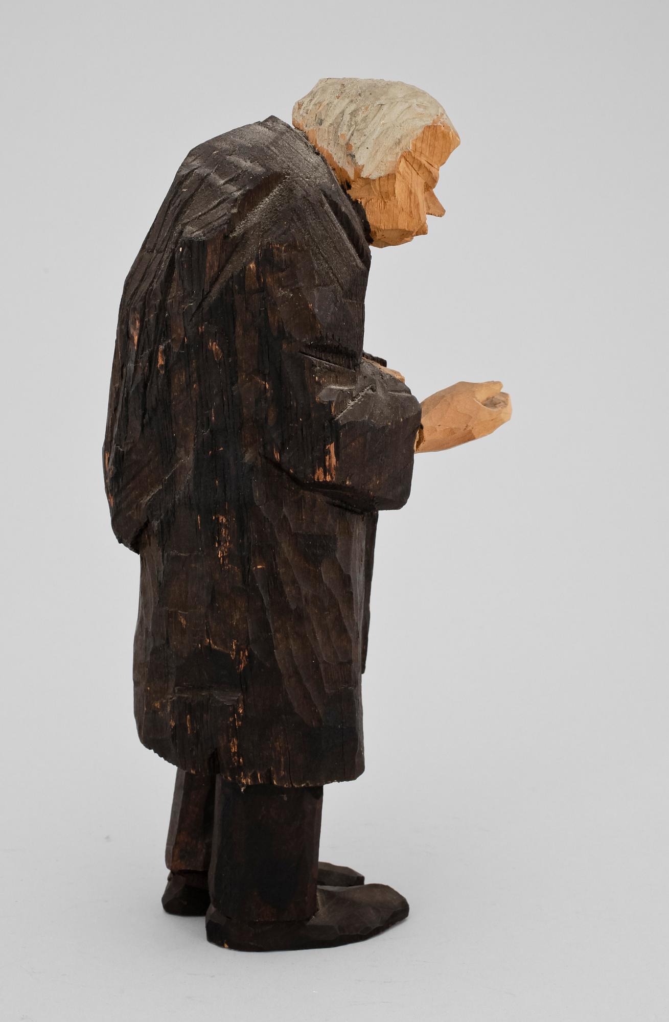 AXEL PETERSSON DÖDERHULTARN, figurin. Trä.