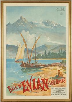 Henri Ganier Tanconville, "Bay of Evian-les-Bains".
