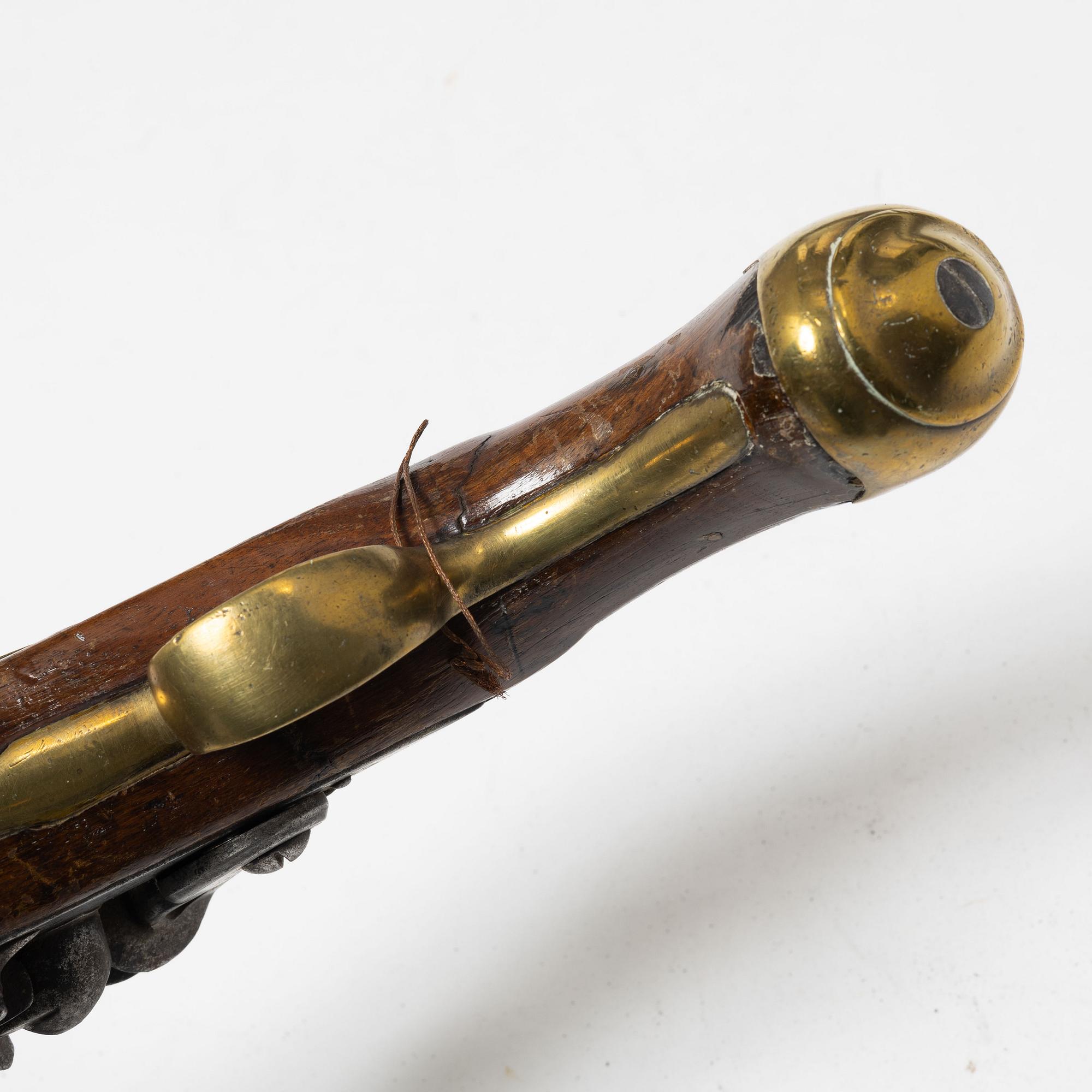 Flinlåspistol, brittisk, 1800-talets början,.