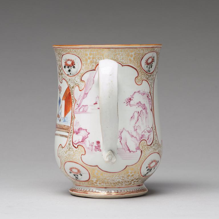 MUGG, kompaniporslin. Qingdynastin, Qianlong (1736-95).