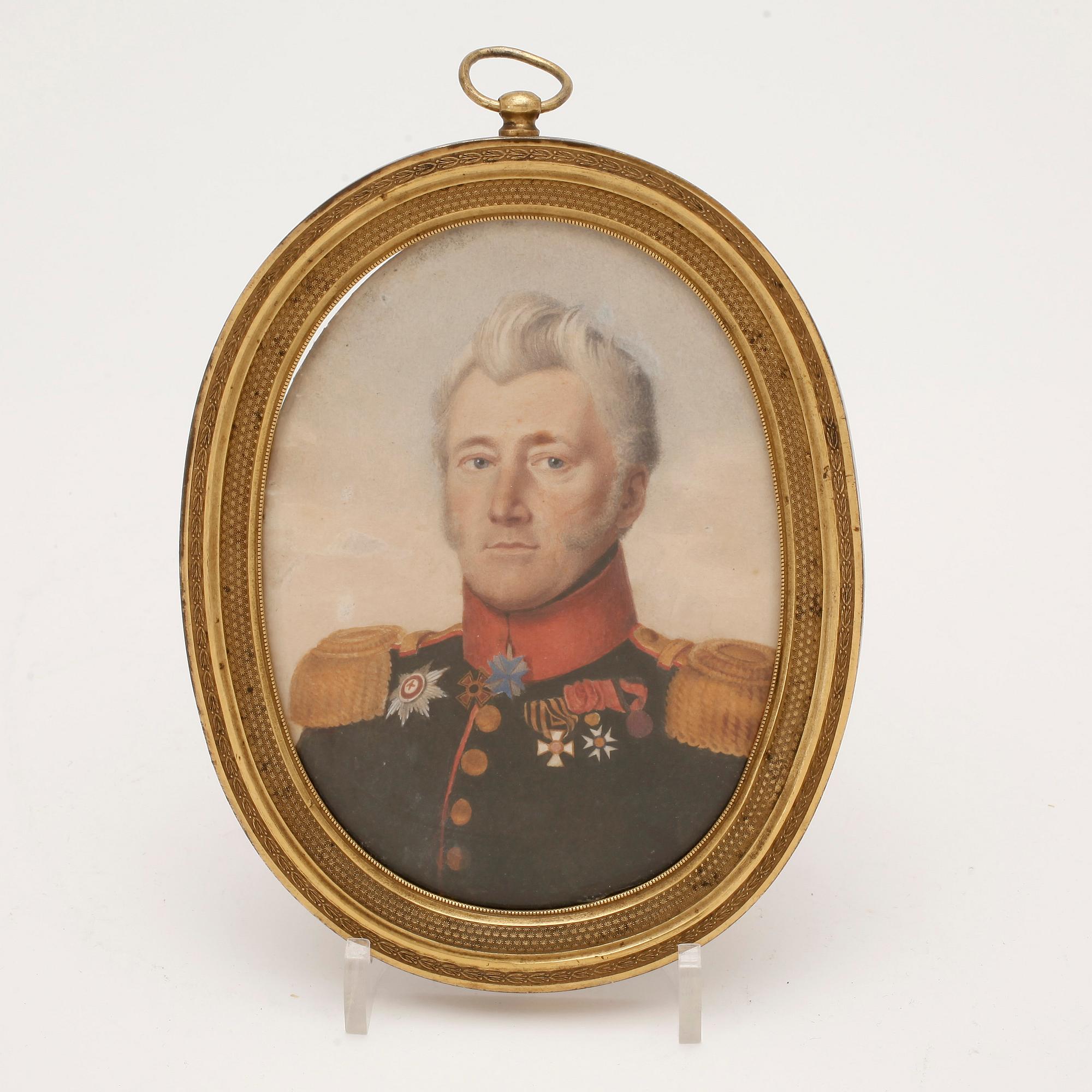 MINIATYR, gouache, Ryssland, 1800-tal.