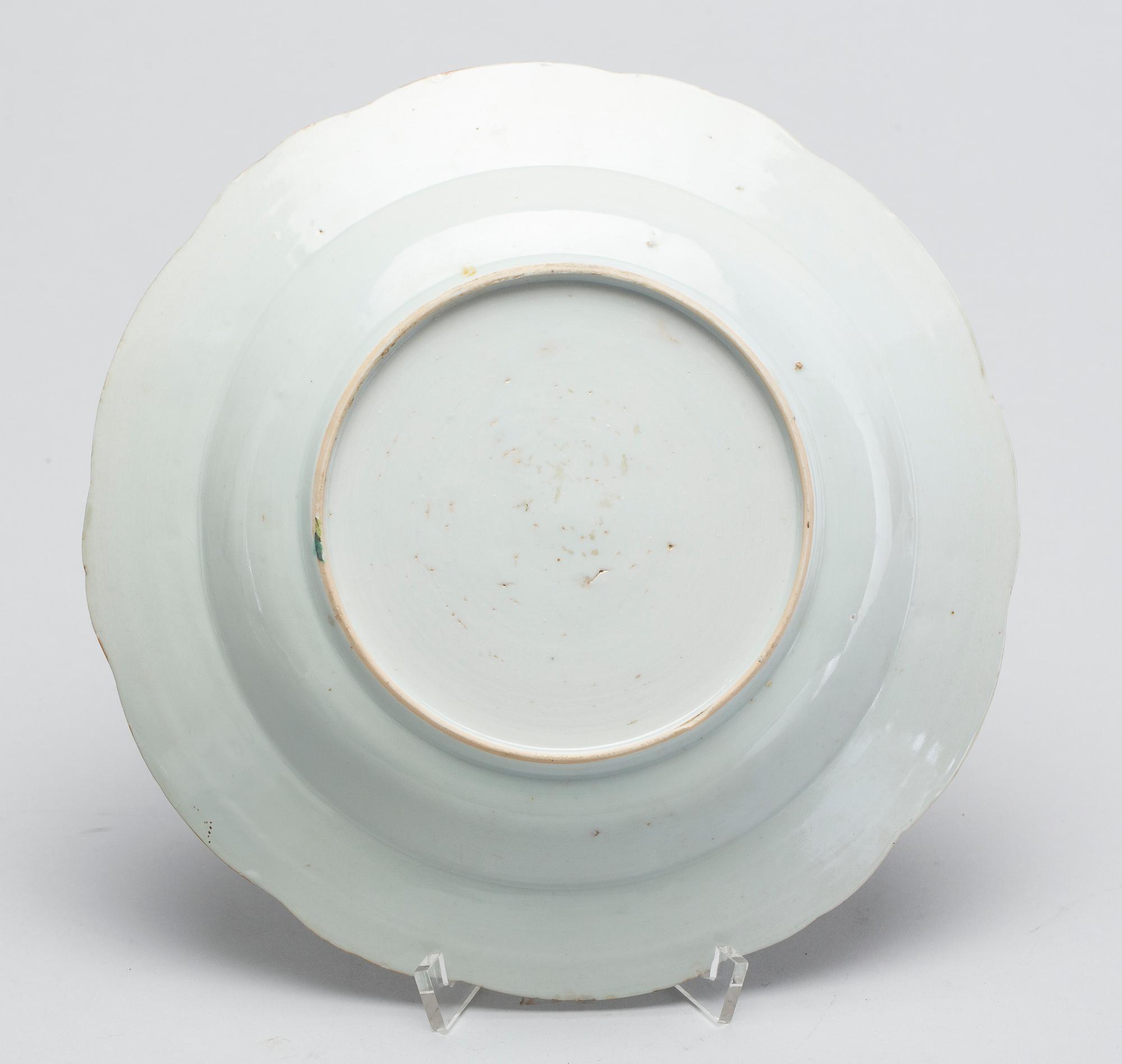 TALLRIK, porslin, Qianlong, Kina, (1736-95).