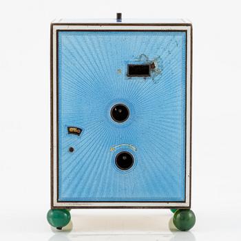 Cartier, reseur i förgyllt silver och emalj samt originaletui, Frankrike tidigt 1900-tal.