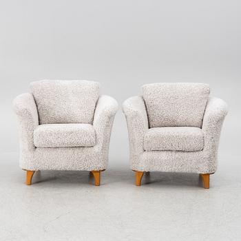 A pair of armchairs, Bröderna Andersson, later part of the 20th century.