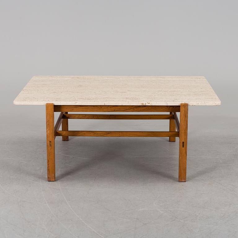 INGE DAVIDSON, soffbord, travertin, 1960-tal.