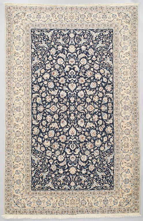 Matta, Nain, part silk S.K 4LAA, signed "Ehsan Dust", around 262 x 165 cm.