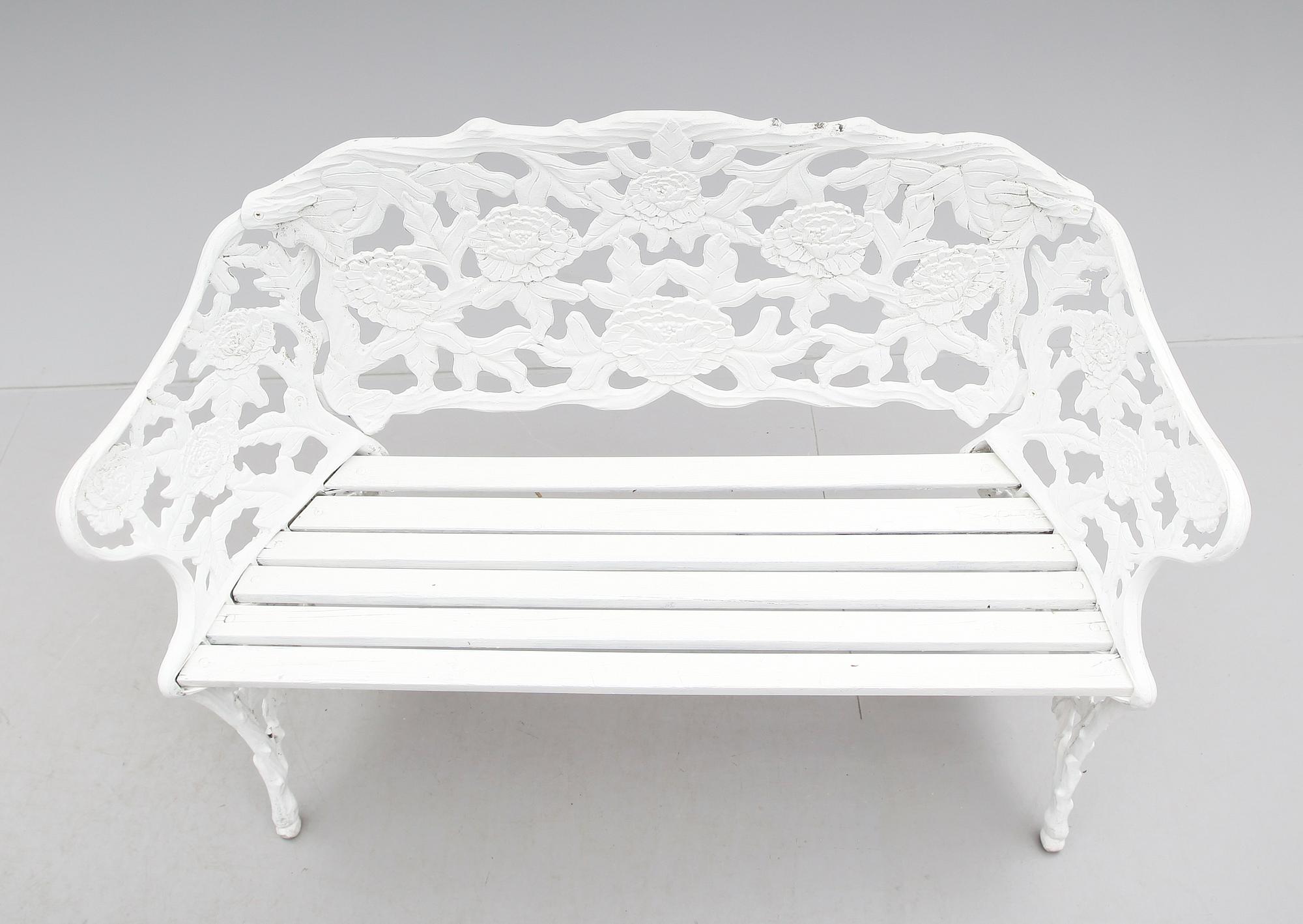 TRÄDGÅRDSSOFFA, aluminium, 1900-talets andra hälft.