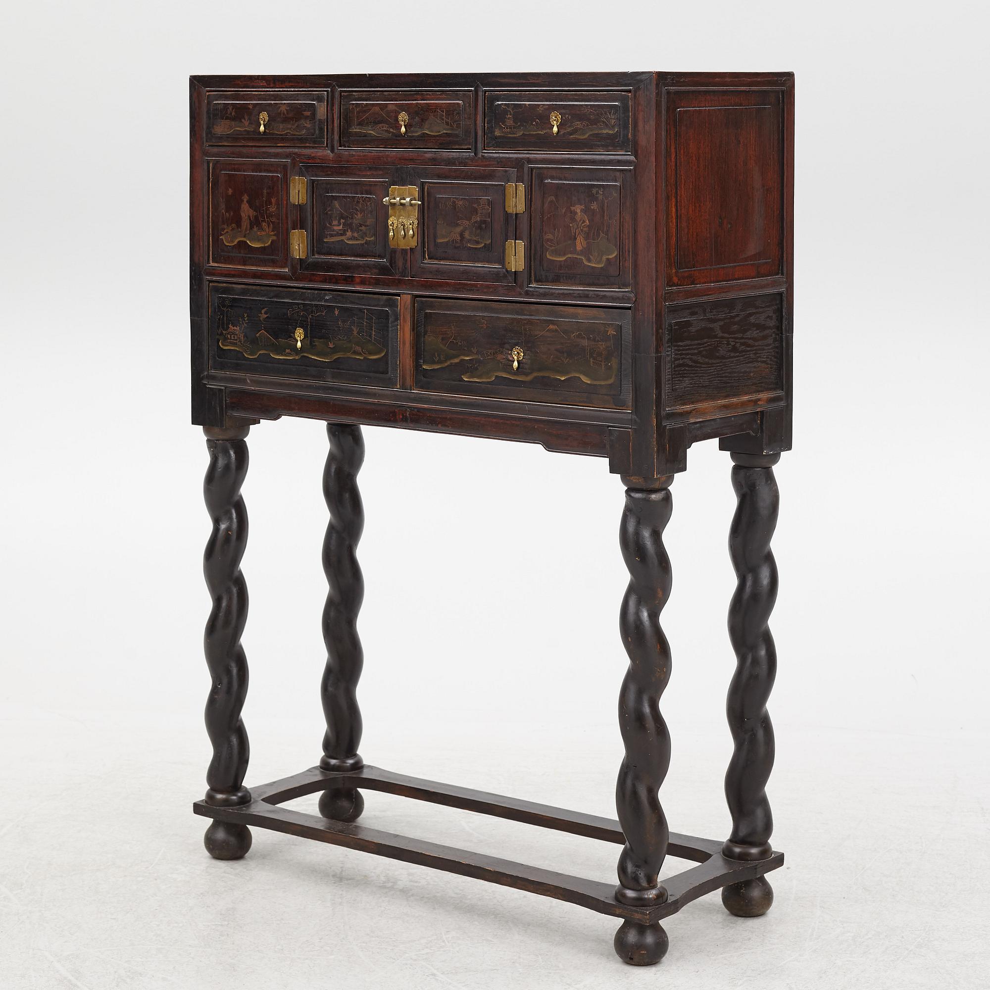 A cabinet, China, late Qing dynasty 19th and Europe, 19th/20th century.
