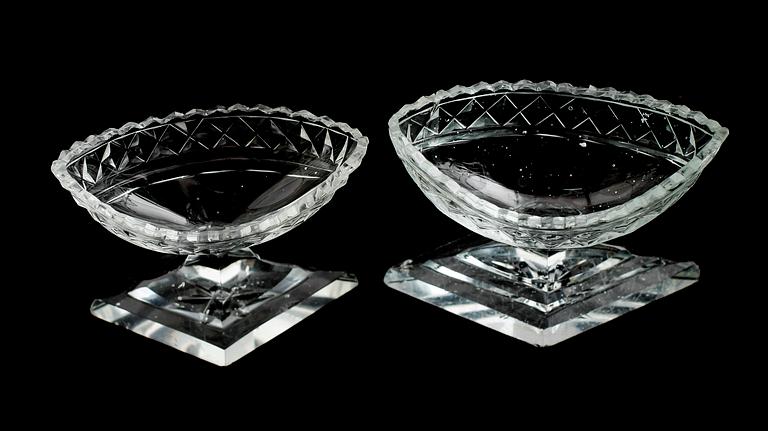 SALTKAR, 2 st, glas, 1800-tal.