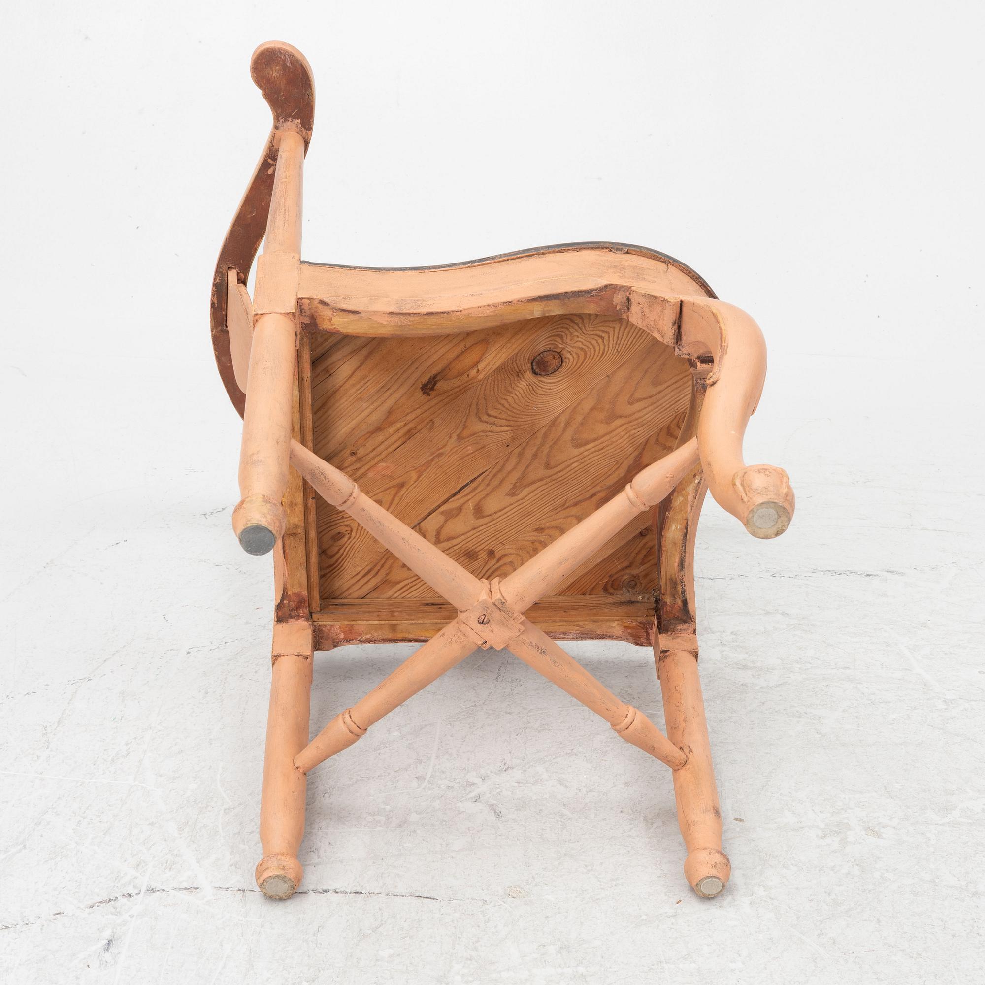 Puderstol, rokokostil, 1900-tal.