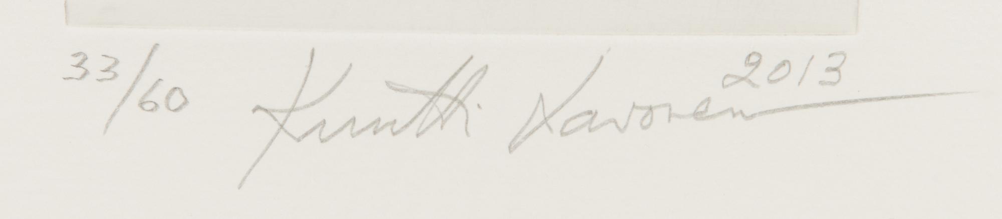 Kuutti Lavonen, etsaus, signeerattu ja päivätty 2013, numeritu 33/60.