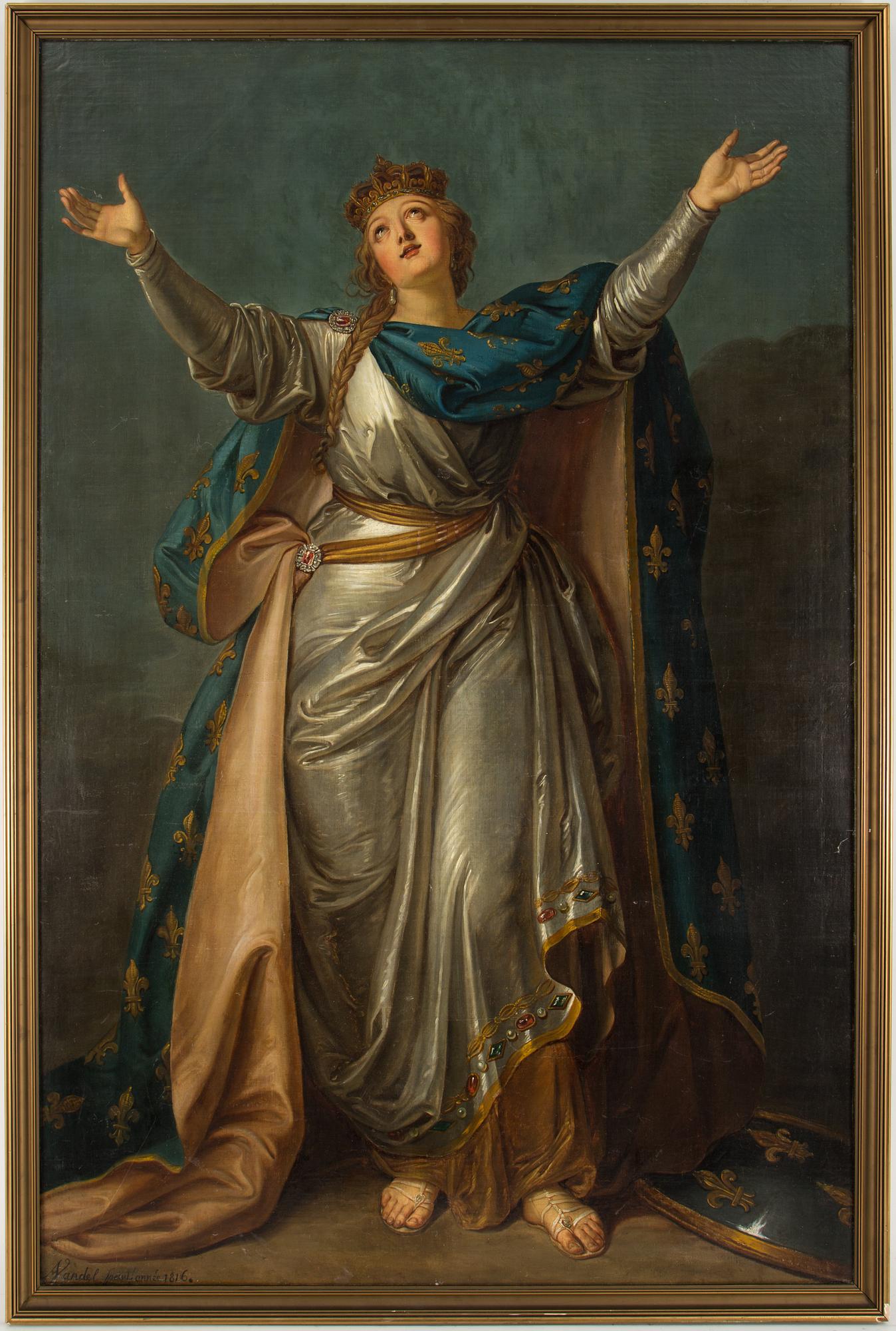 UNIDENTIFIED FRENCH SCHOOL 19TH CENTURY, oil on canvas, signed A Vandel and dated 1816.