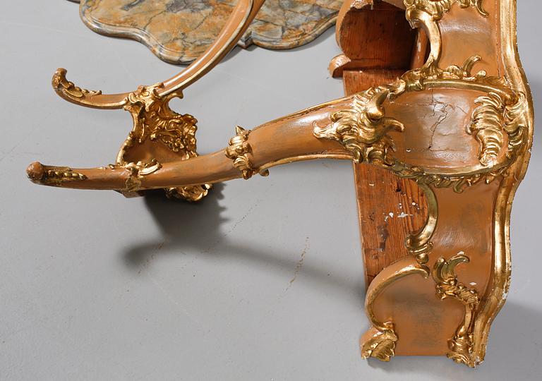 KONSOLBORD, rokokostil, 1800-tal.
