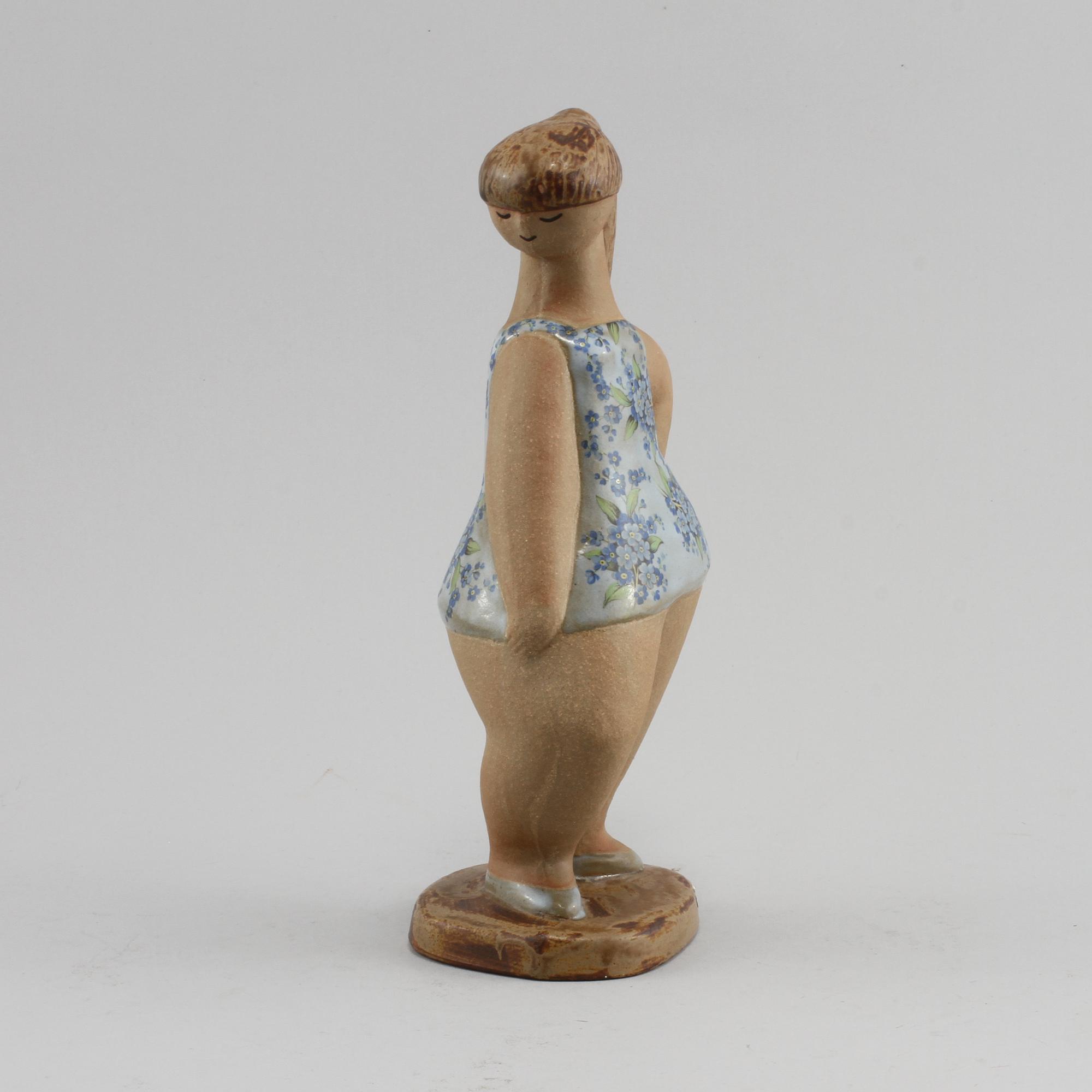 FIGURIN, stengods, Lisa Larson, Gustavsberg. 1900-talets andra hälft.