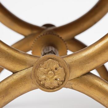 A pair of late Gustavian stools attributed to E. Ståhl (master in Stockholm 1794-1820).