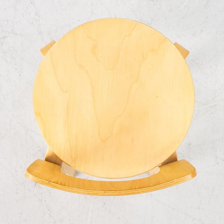 Alvar Aalto, bar stool, K65, Artek, Finland, contemporary production.