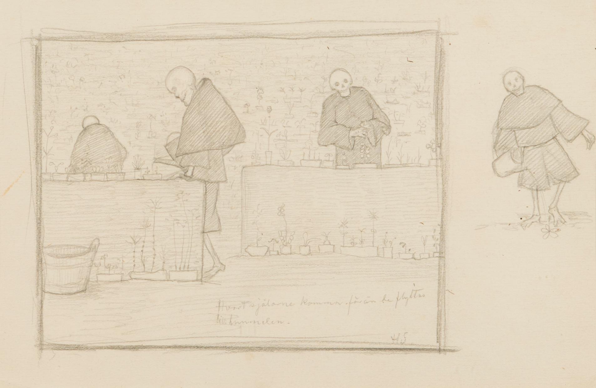 HUGO SIMBERG, GARDEN OF DEATH. "Hvart själarne kommer förän de flyttas till himmelen".
