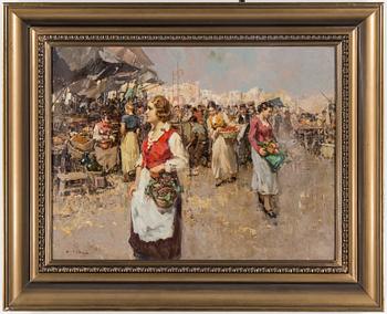 GIUSEPPE PITTO, olja på duk, signerad Pitto.