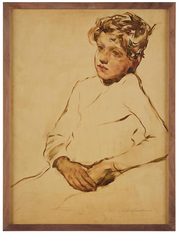 Lotte Laserstein, "Das kranke kind".