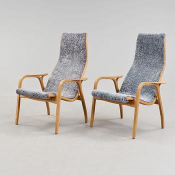 FÅTÖLJER, ett par, "Lamino", Yngve Ekström, Swedese.