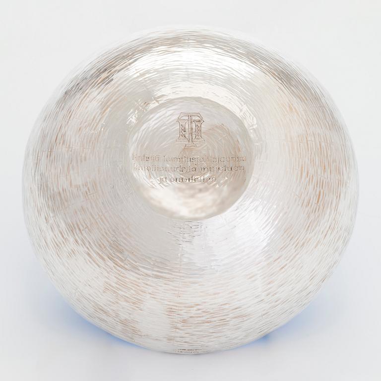 Eva Hidström,  an enamelled sterling silver bowl, Kultakeskus, Hämeenlinna Finland 1973.