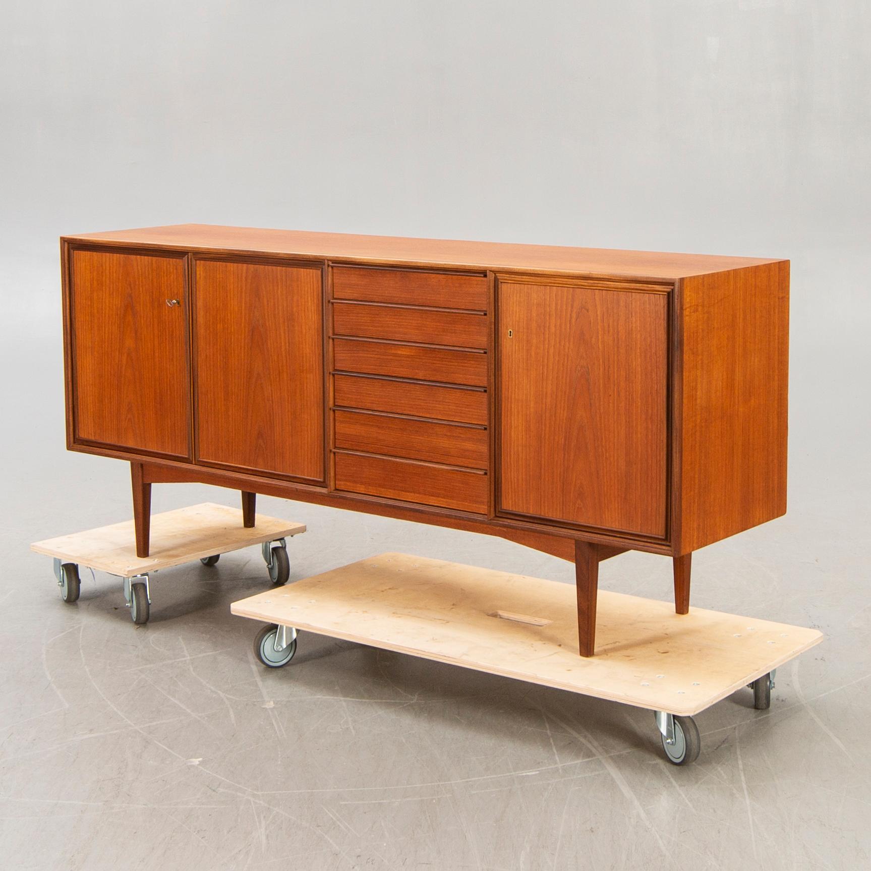 A 1960s teak sideboard.