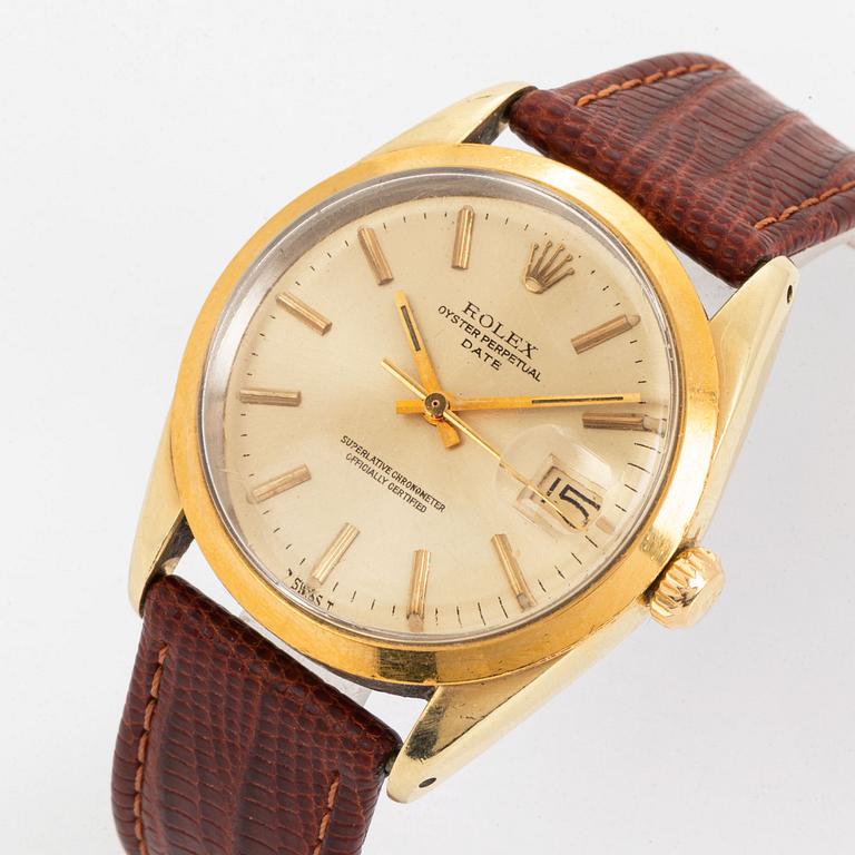 Rolex, Oyster Perpetual, Date, Chronometer, armbandsur, 34 mm.