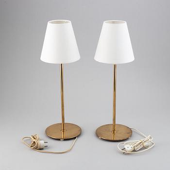 Bordslampor, ett par, Bergboms, modell "B-023", 1900-talets mitt.