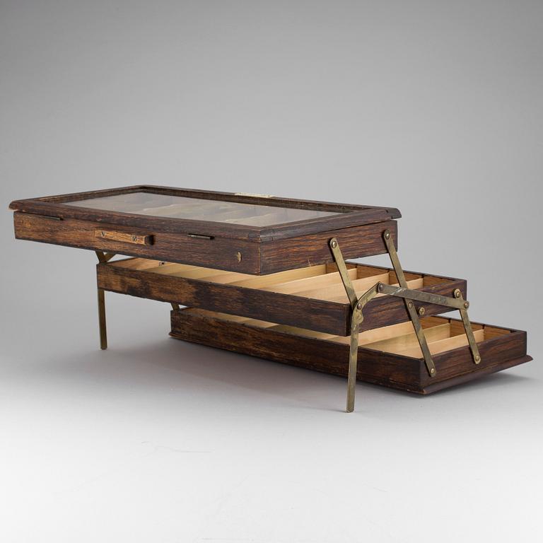 A sewing box, Clarks "Anchor" Soft Embroidery", early 1900s.