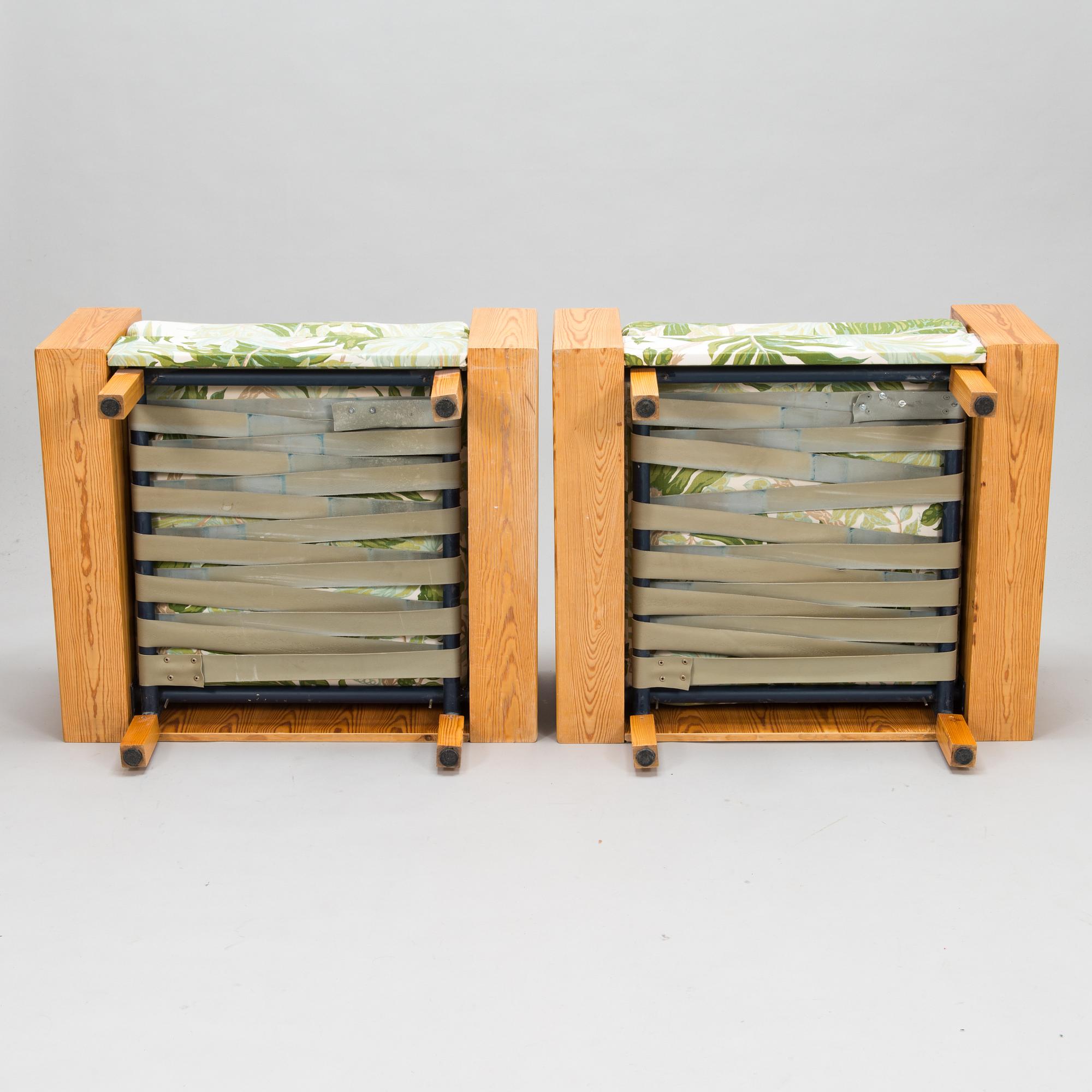 Kaijus & Päivi Harmia, A pair of armchairs for Rintalan Huonekalutehdas 1968, Finland.