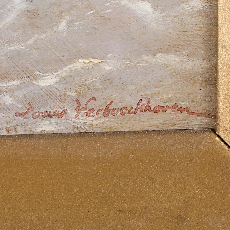 CHARLES-LOUIS VERBOECKHOVEN, oil on canvas, signed.
