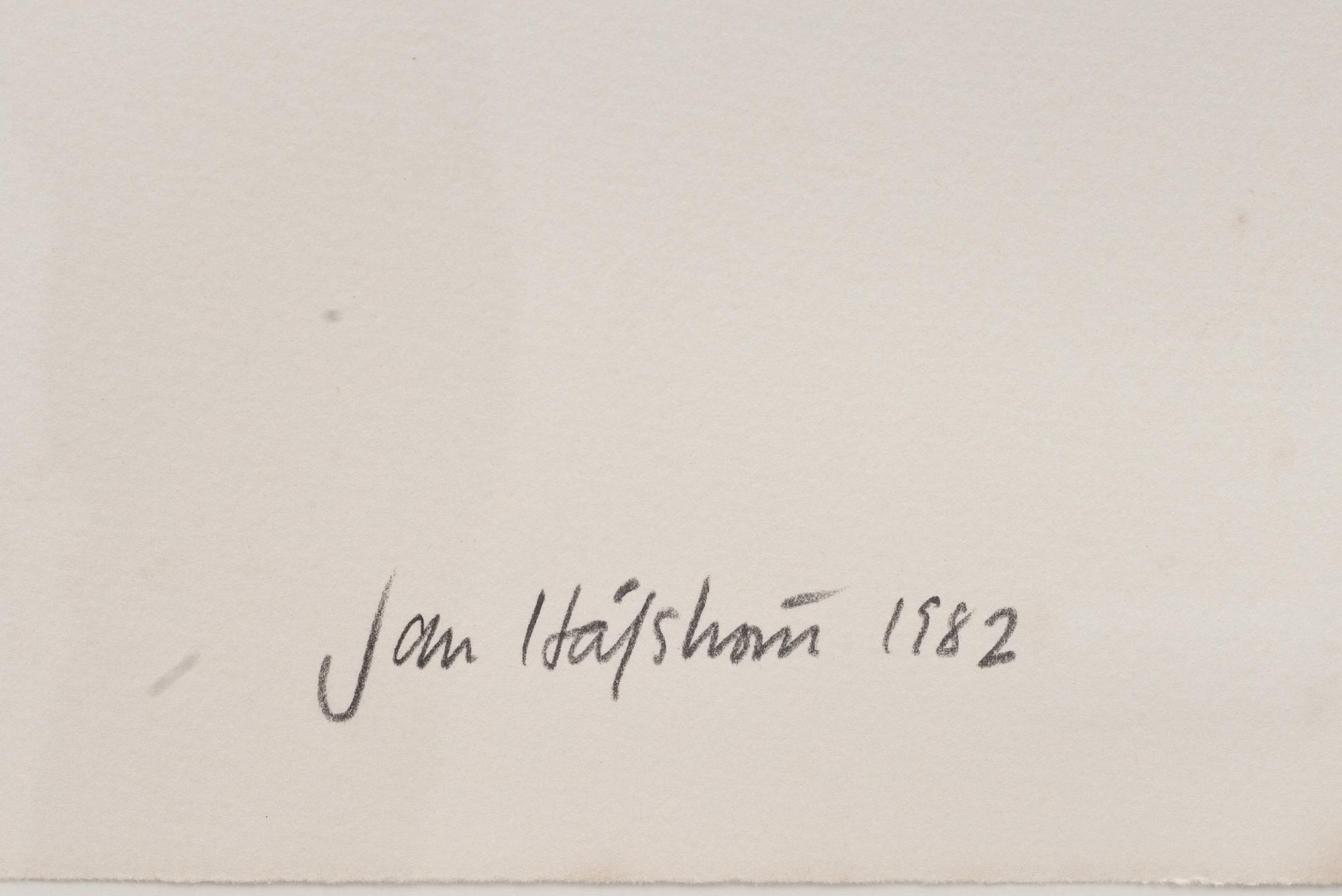 JAN HÅFSTRÖM, färglitografi med applikationer, signerad, numrerad E´tat 7/10 och daterad 1982.