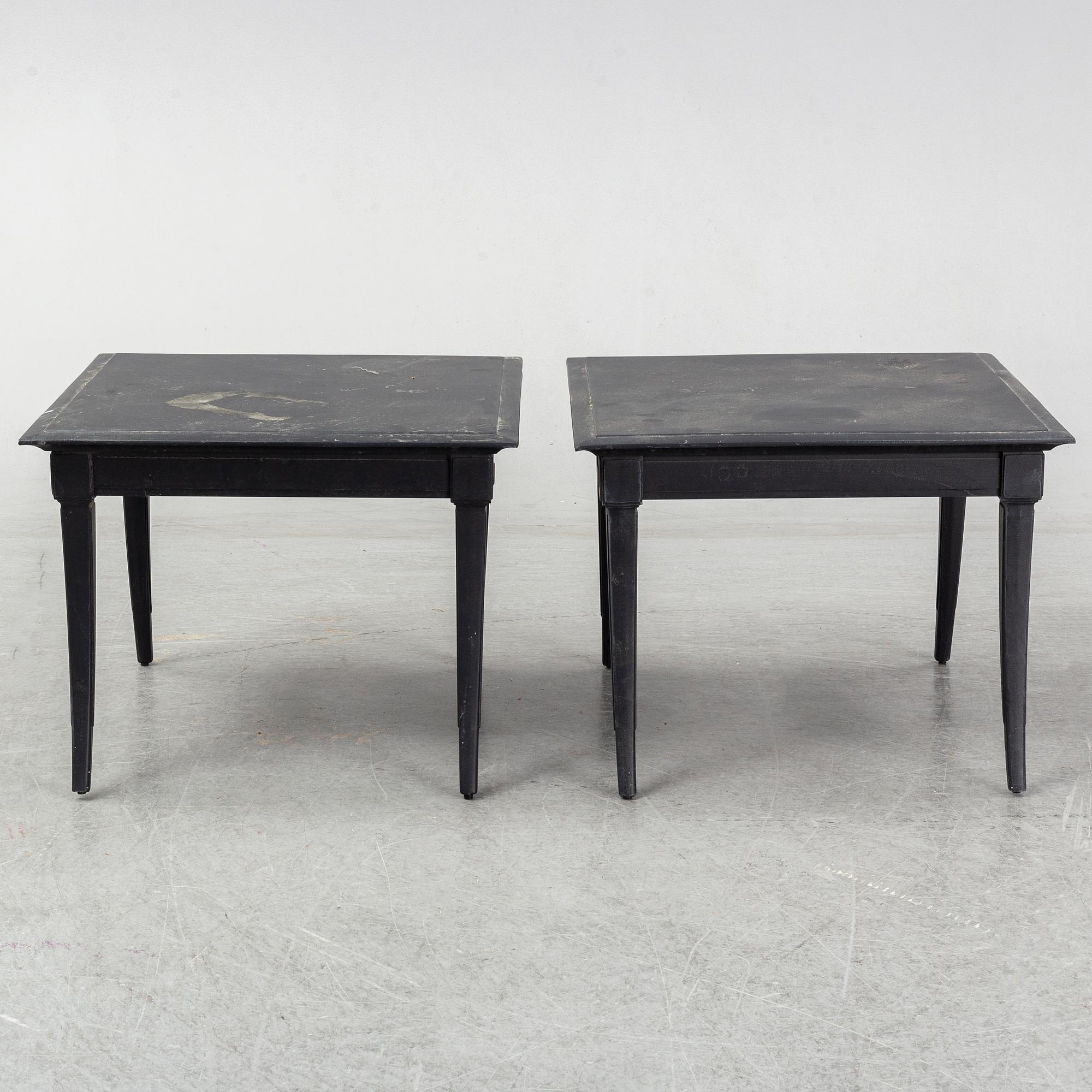 A pair of Restoraiton Hardware side tables, 21st Century.