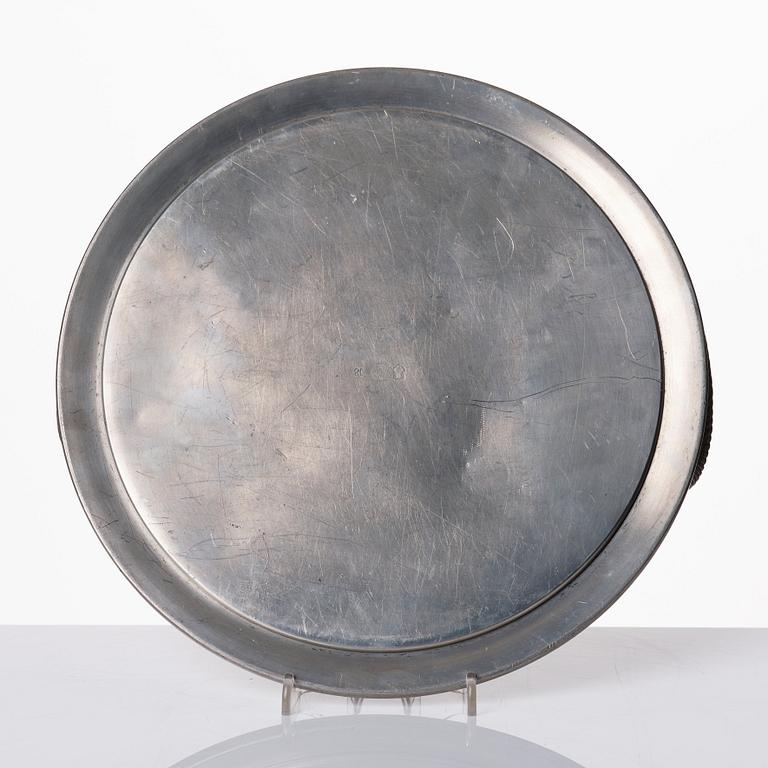 Björn Trägårdh, a pewter tray, Svenskt Tenn, Stockholm 1935.