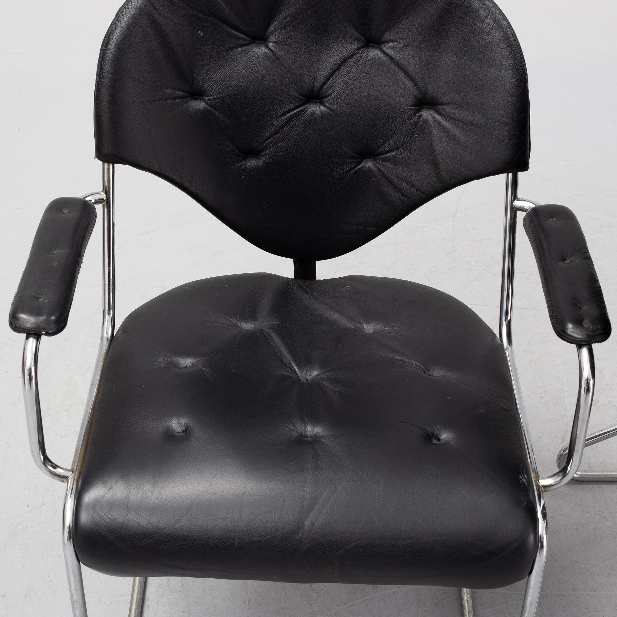 Four 'Sam' armchairs by Sam Larsson for Dux. Late 20th Century.