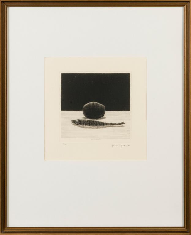 PENTTI KASKIPURO, dry-point etching, signed and dated 1981. Marked 3/40.