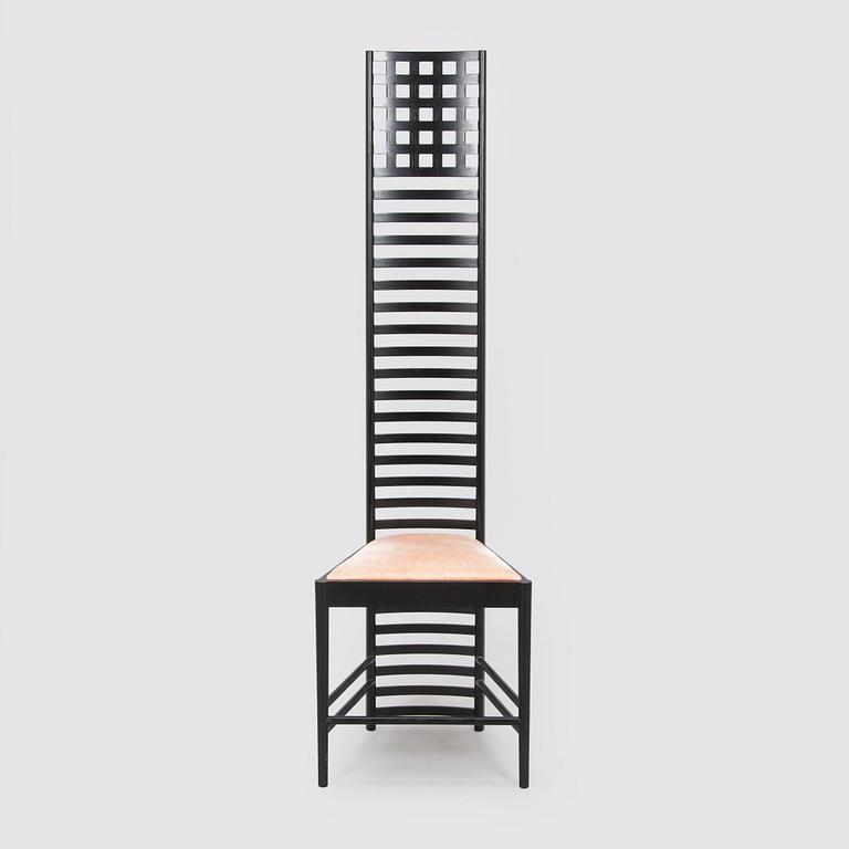 Charles Rennie Mackintosh, a 'Hill house 1' chair for Cassina, designed in 1902.