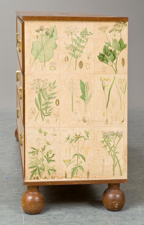 A Josef Frank "Flora" chest of drawers, Firma Svenskt Tenn.