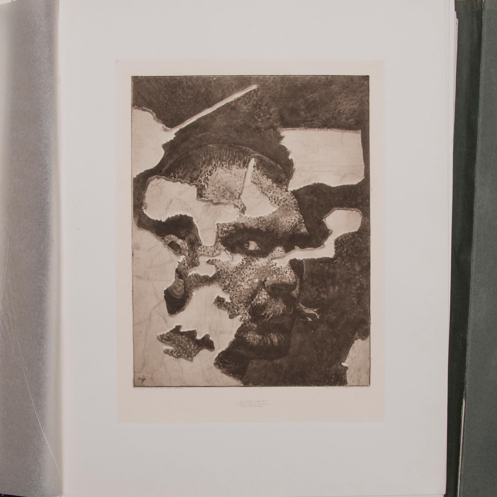 AKSELI GALLEN-KALLELA, Mapp med heliogravyrer, 35 st., Werner Söderström Aktiebolag 1912.