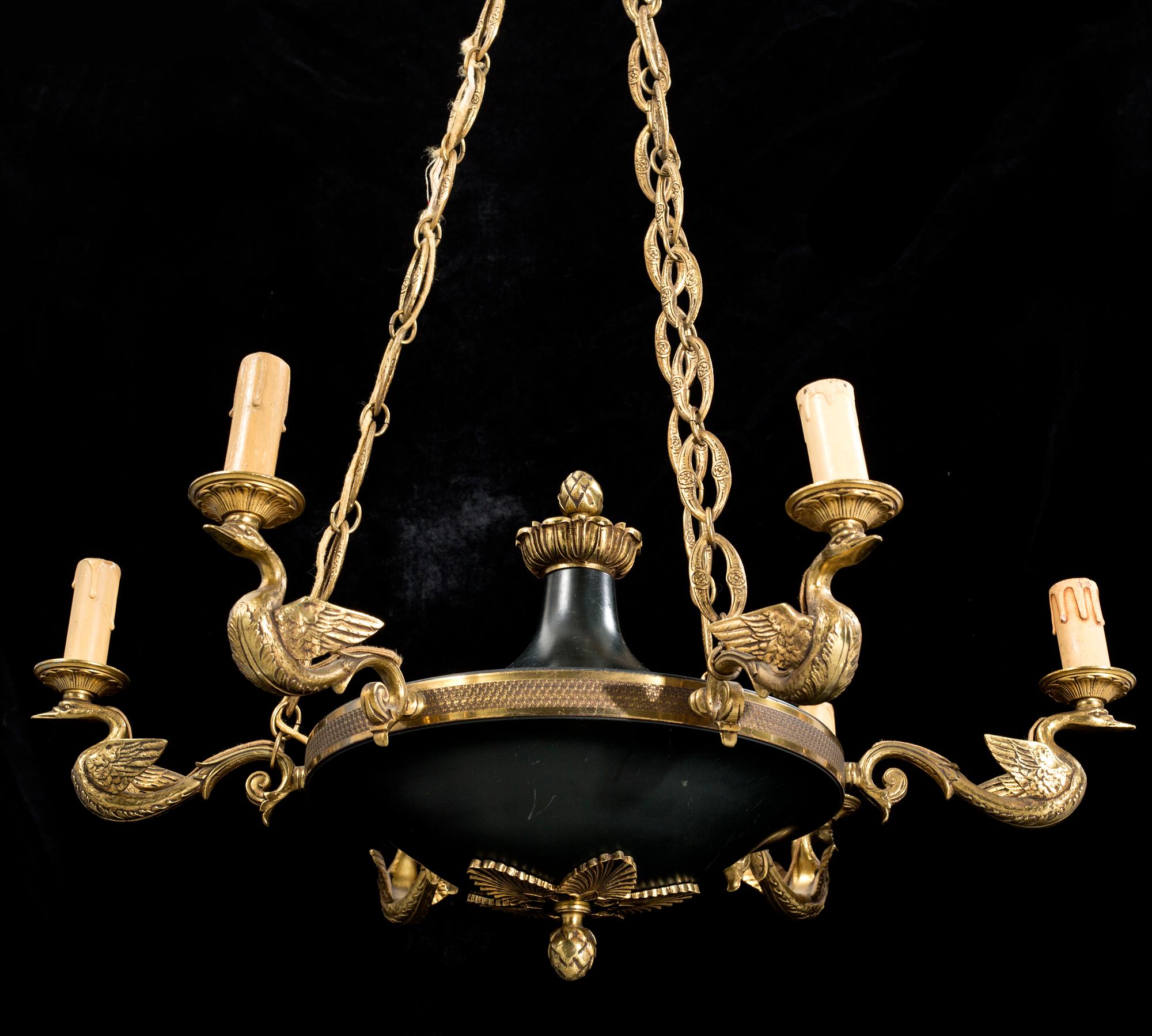 A French ceiling lamp, first half of the 20th century.