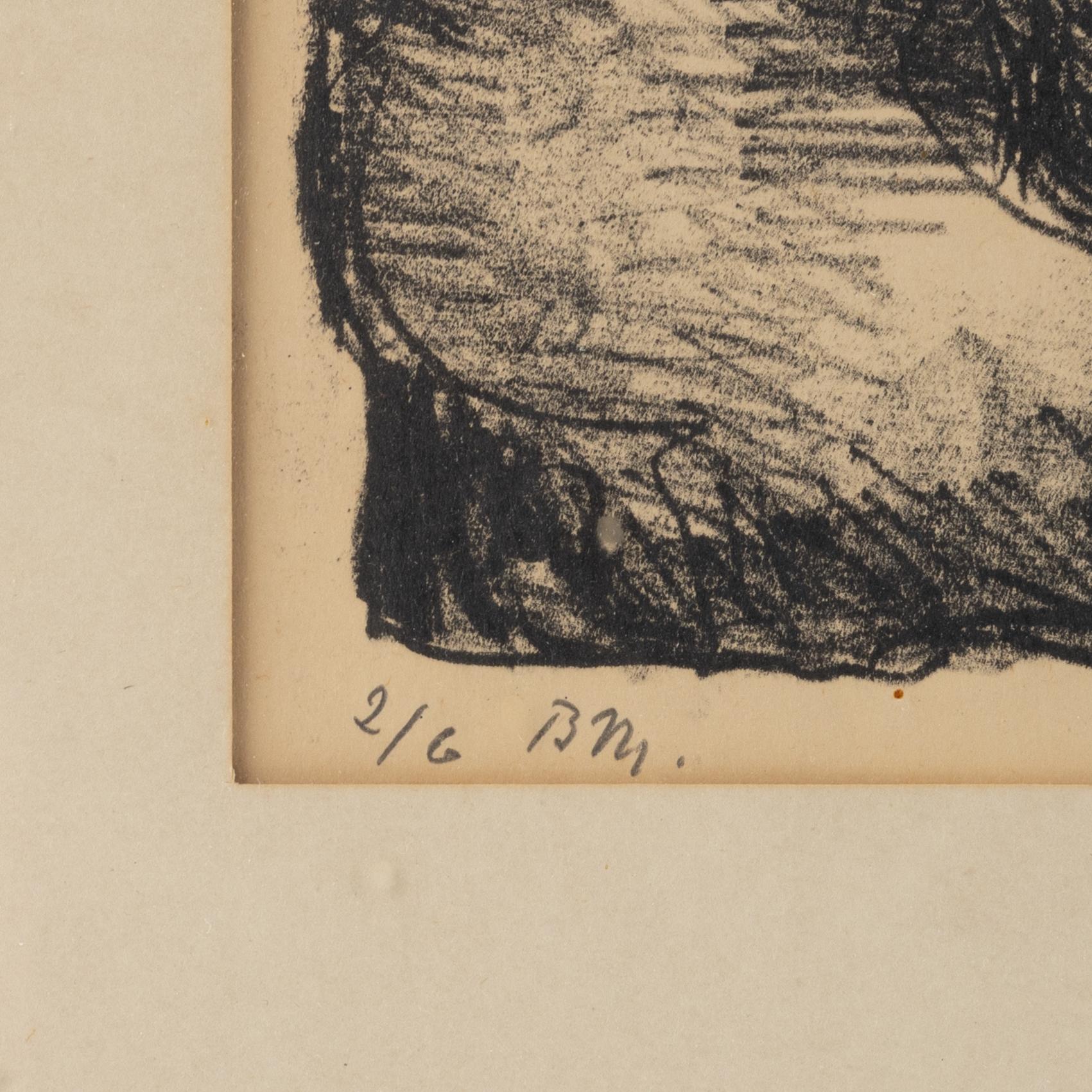Bror Marklund, figurine and litograph,