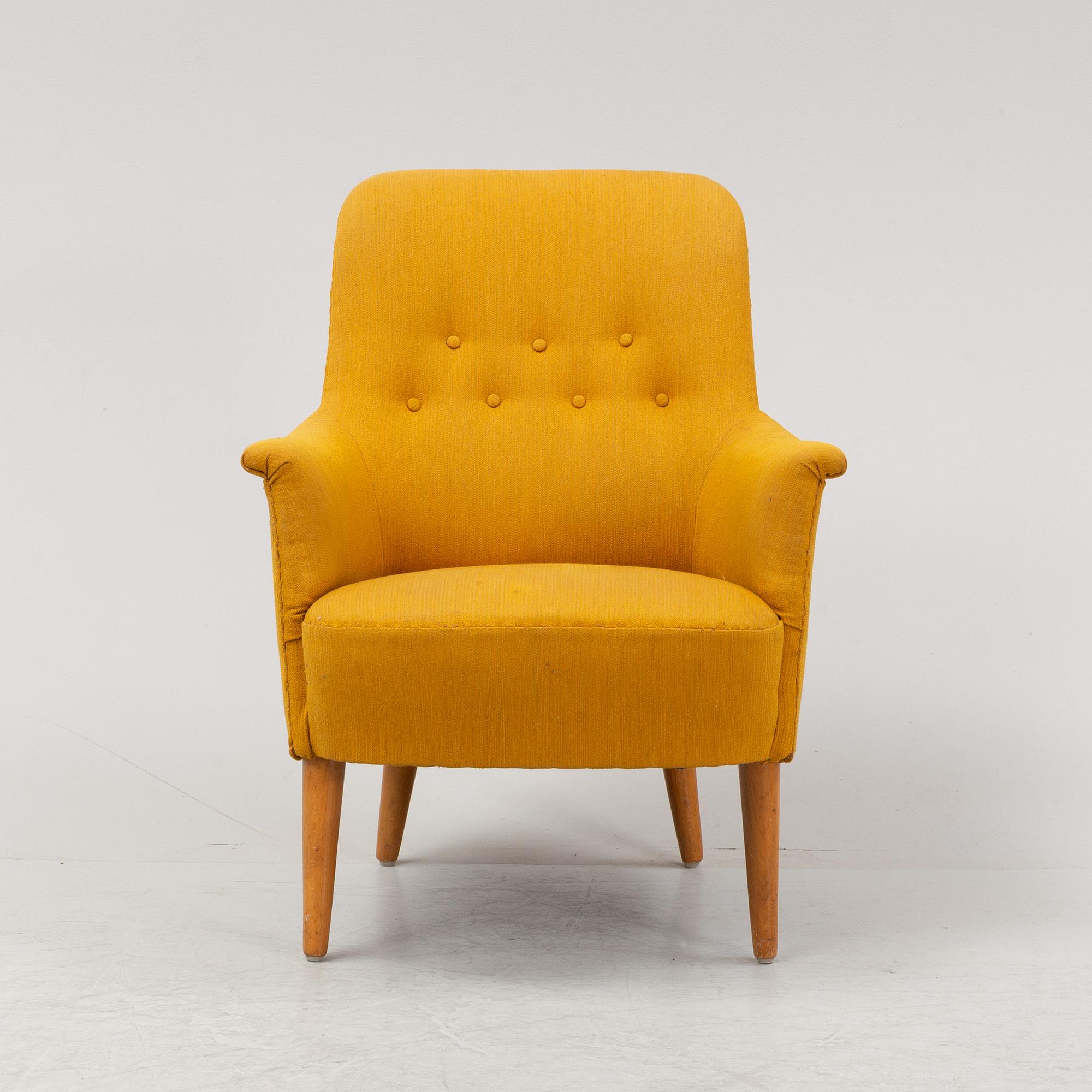 A 'Samsas' easy chair buy Carl Malmsten, second half of the 20th Century.