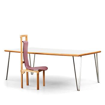 Rolf Rickard Thies, a unique executive desk and chair, 1970's, made for the architect's private home.