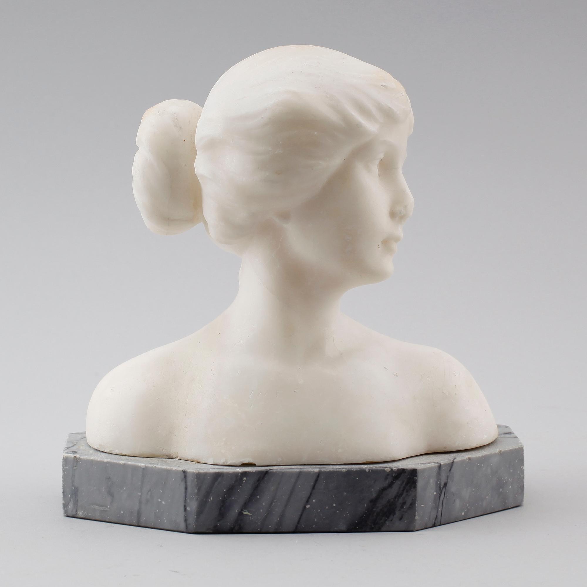 SKULPTUR, alabaster, 1900-talets första hälft.