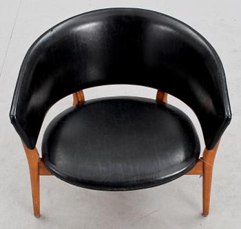 FÅTÖLJ, "Kitani ND-01", Jörgen och Nanna Ditzel för Willadsen, Vejen, 1950-tal.