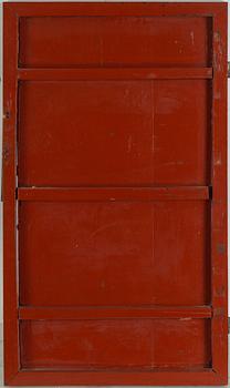 A Chinese wooden panel, Qing dynasty.