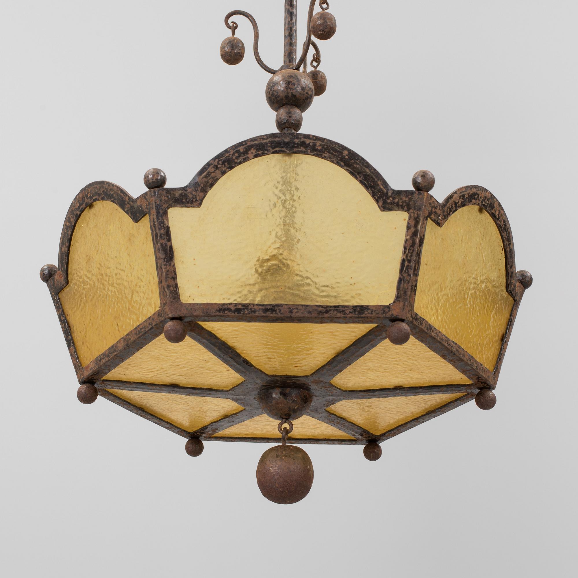 A CEILING LIGHT, first half of the 20th century.