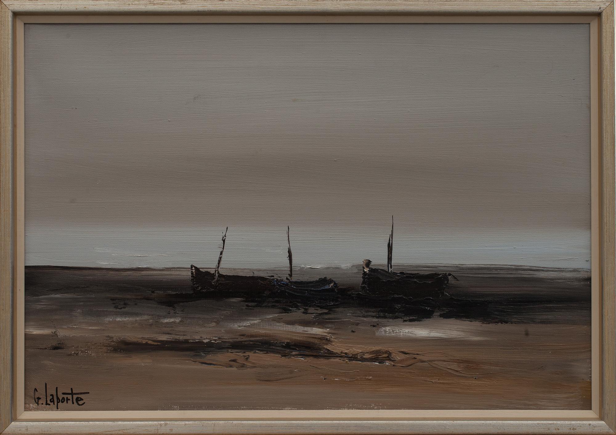 GEORGES LAPORTE, oljemålning på duk, signerad.