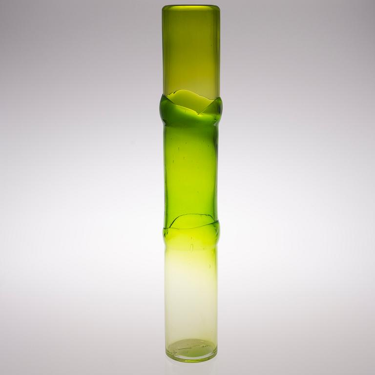 OIVA TOIKKA, glasskulptur "Bambu", signerad Oiva Toikka, Nuutajärvi Notsjö.