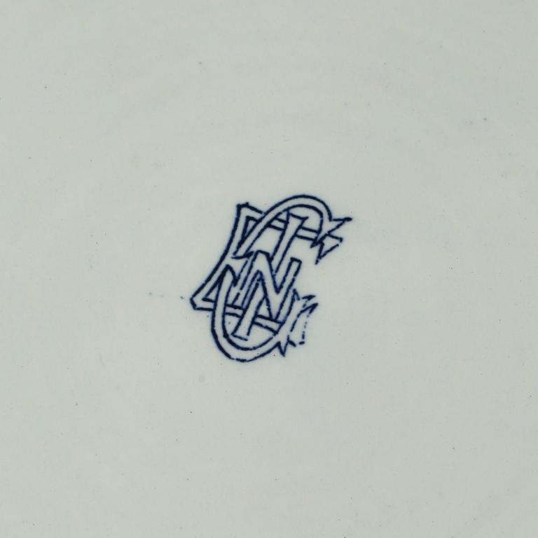 YTTERFODER, ett par, flintgods, England, omkring 1900.